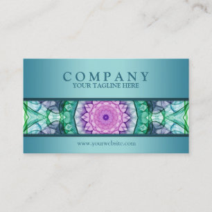 Carte De Visite Mandala moderne de nénuphar - mis à jour