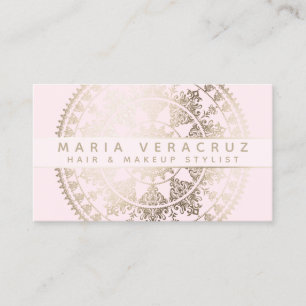 Carte De Visite Mandala solaire élégant Businesscards