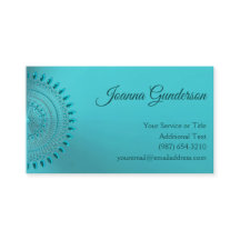 Mandala turquoise élégant de vert bleu