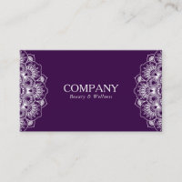 Mandala violet et blanc réversible
