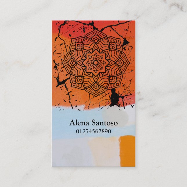 Carte de visite Mandalas (Devant)