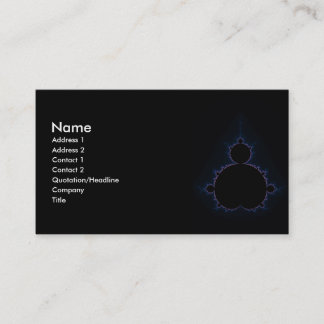 Carte De Visite Mandelbrot Set 10