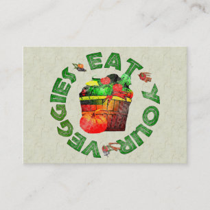 Carte De Visite Mangez de votre légume
