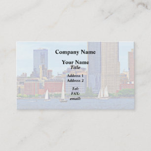 Carte De Visite Manhattan NY - Trois Bateaux De Manhattan Skyline
