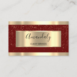 Carte De Visite Manifestation de coiffeur professionnel Burgundy G