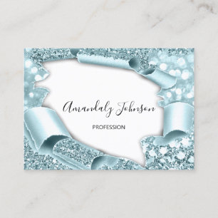 Carte De Visite Manifestation de maquillage de Parties scintillant