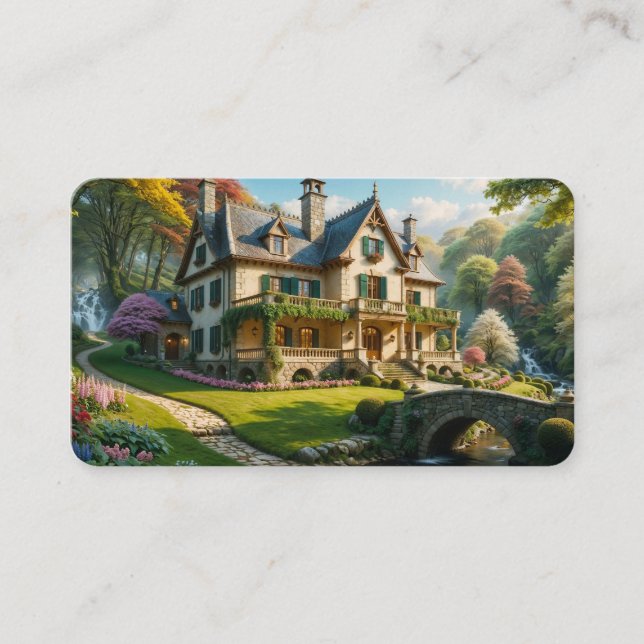 Carte De Visite Mansion du Signet de moment capturé parfait (Devant)