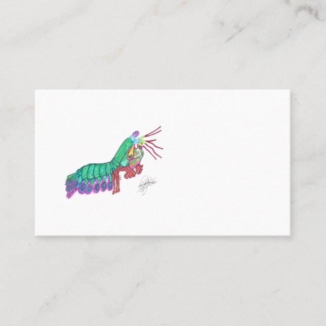 CARTE DE VISITE MANTIS SHRIMP (Devant)