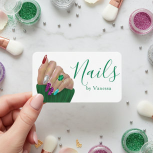 Carte De Visite Manucure Professionnel Artiste Ongulaire Design Él