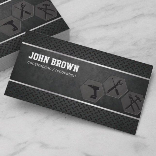 Carte De Visite Manufacture de menuiserie de construction de métau (Créateur téléchargé)