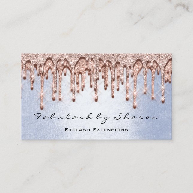 Carte De Visite Maquillage Artiste Cheveux 3D Effet Drivers Rose B (Devant)