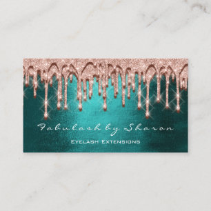 Carte De Visite Maquillage Artiste Cheveux 3D Effet Drives Rose Bl