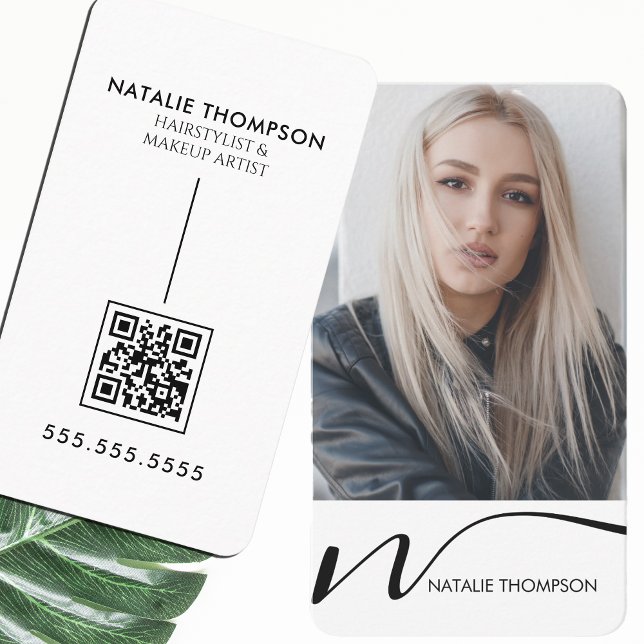 Carte De Visite Maquillage Artiste Coiffeur Nail Tech Beauté Salon (Créateur téléchargé)