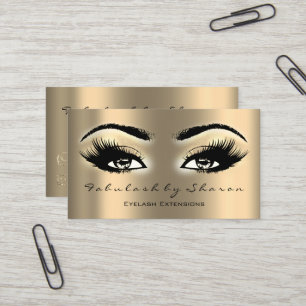 Carte De Visite Maquillage Artiste Eyebros Lashes Extension Oeil o
