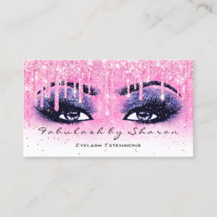 Carte De Visite Maquillage Artiste Eyebrow Lash Parties scintillan