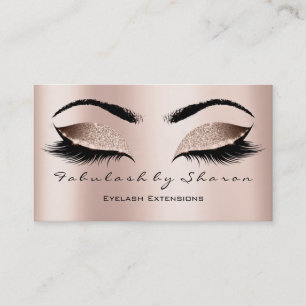 Carte De Visite Maquillage Artiste Eyebrow Lashes Extensi Parties 
