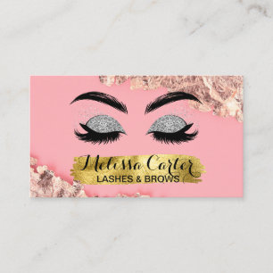 Carte De Visite Maquillage Artiste Eyelash Extensions Lashes Brows