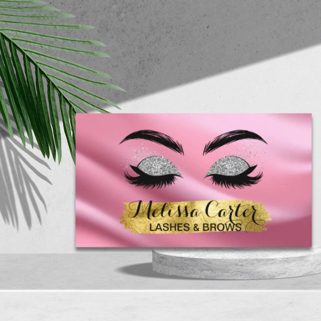 Carte De Visite Maquillage Artiste Eyelash Extensions Lashes Brows (Makeup Artist Eyelash Extensions Lashes Brows Business Card)
