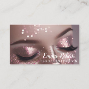 Carte De Visite Maquillage Artiste Eyelash Lashes Parties scintill