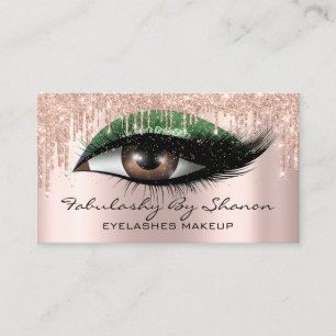 Carte De Visite Maquillage Artiste Eyelashes Parties scintillant D
