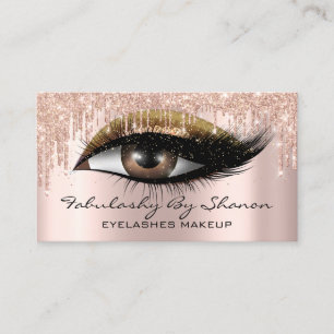 Carte De Visite Maquillage Artiste Eyelashes Parties scintillant D
