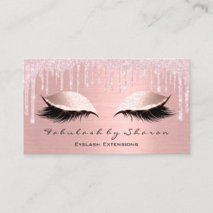 Carte De Visite Maquillage Artiste Eyes Lashes Parties scintillant