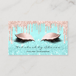Carte De Visite Maquillage Artiste Eyes Lashes Parties scintillant