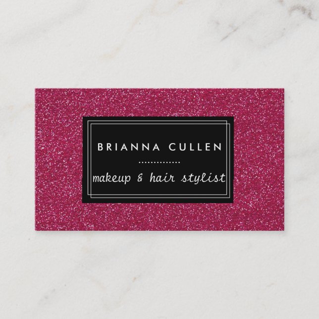 Carte De Visite Maquillage Artiste Hair Styliste Parties scintilla (Devant)