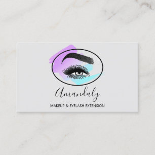 Carte De Visite Maquillage Artiste Lash Friseur Logo QR CODE Cadre
