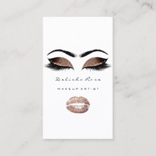 Carte De Visite Maquillage Artiste Lashes Parties scintillant Eyeb