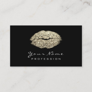 Carte De Visite Maquillage Artiste lèvres Sepia Gold Lipstick Part