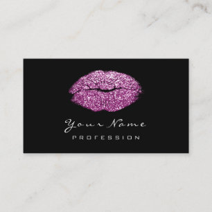 Carte De Visite Maquillage Artiste lèvres Violet Violet Parties sc
