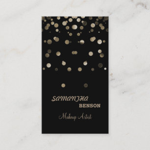 Carte De Visite Maquillage Artiste Mode Lumineuse Parties scintill