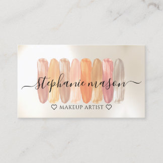 Carte De Visite Maquillage Artiste Nuances de maquillage Couleur c
