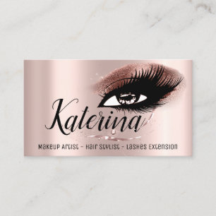 Carte De Visite Maquillage Artiste Salon de cheveux Eyelash Diaman