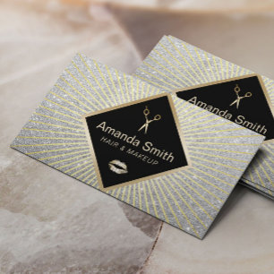 Carte De Visite Maquillage Artiste Salon des cheveux Parties scint