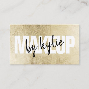 Carte De Visite Maquillage artiste signature audacieuse script chi
