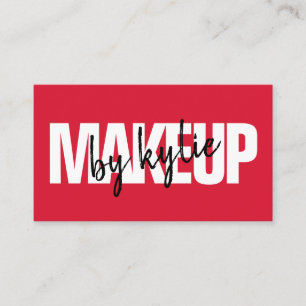 Carte De Visite Maquillage artiste signature en gras