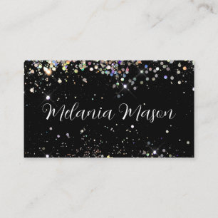 Carte De Visite Maquillage Artiste Sparkly Holographic Parties sci