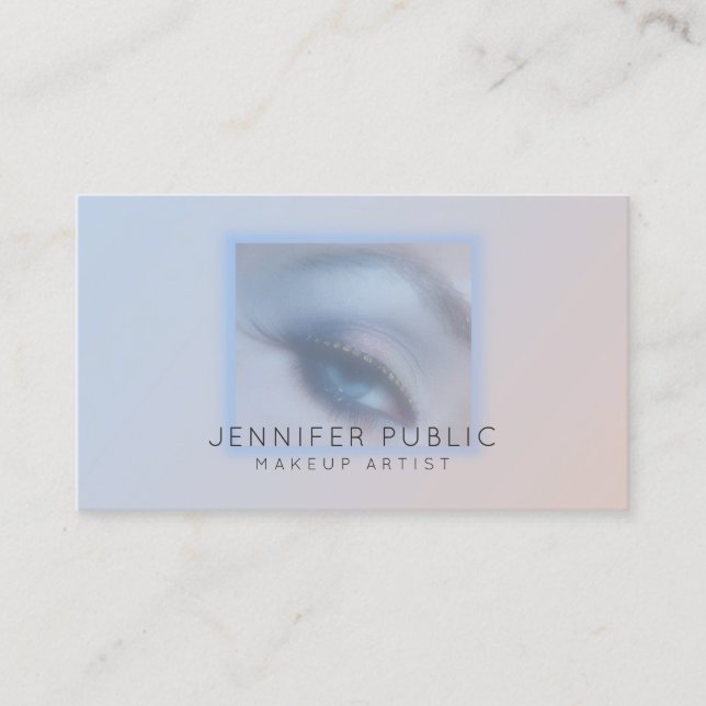 Carte De Visite Maquillage Artiste Stylisme Moderne Salon De Beaut (Devant)