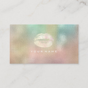 Carte De Visite Maquillage Artiste Styliste Lips Pastel Pink Ombre