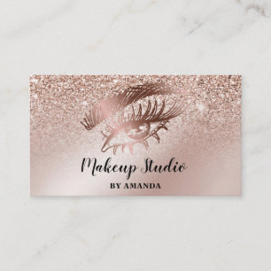 Carte De Visite Maquillage Artiste Yeux Brown Lashes