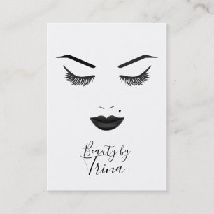 Carte De Visite Maquillage Black Lips Visage Sourcils Lèvres Glam 