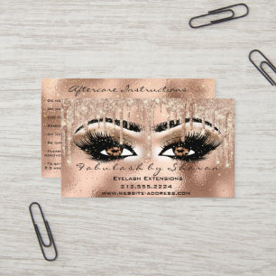 Carte De Visite Maquillage Brown Lashes Eyebrow