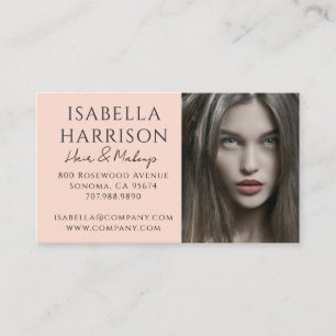 Carte De Visite Maquillage Coiffure Moderne Photo Script