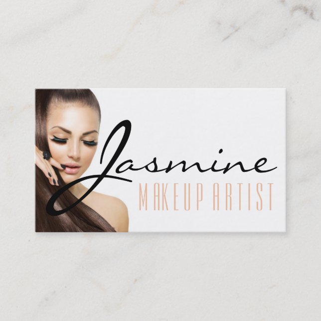Carte De Visite Maquillage Cosmetologue Nails Beauté (Devant)