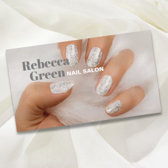 Carte De Visite Maquillage de beauté moderne manucure ongles salon (Modern beauty makeup manicure nails nail salon business card)