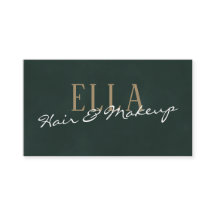 Maquillage de cheveux écossais vert