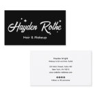 Maquillage de script noir et liste d'étoiles de ch