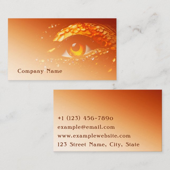 Carte De Visite Maquillage des yeux (Devant / Derrière)